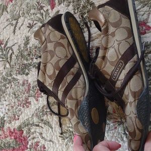 Coach Kate brown tennis shoes.